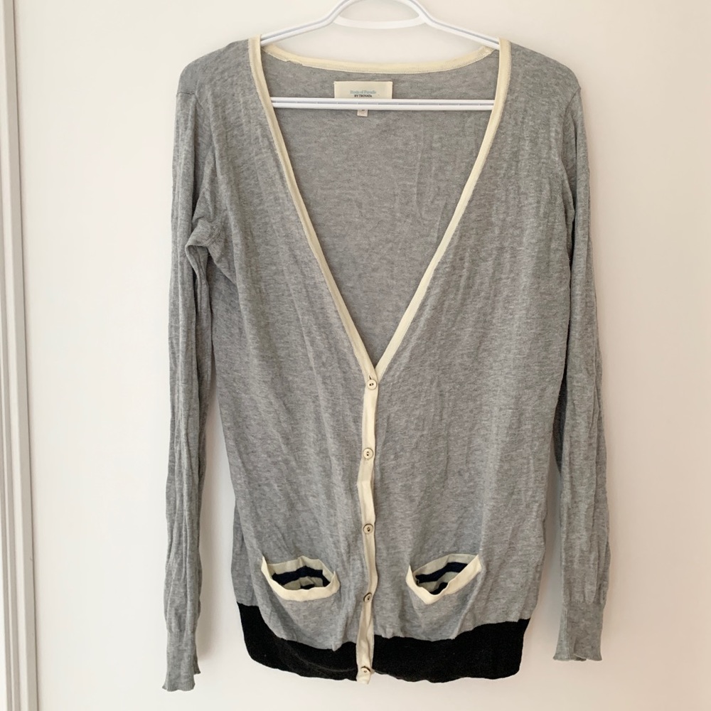 Birds of Paradis by Trovata Gray Cardigan